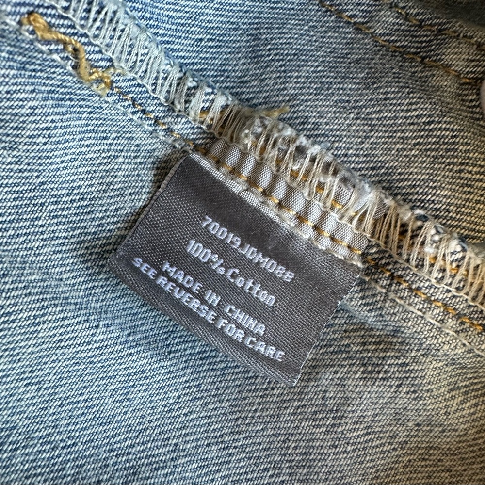 New! Wide Leg Barrel 100% Cotton w/ Drawstring Waist Denim Jeans Size 9/29 - Picture 9 of 10
